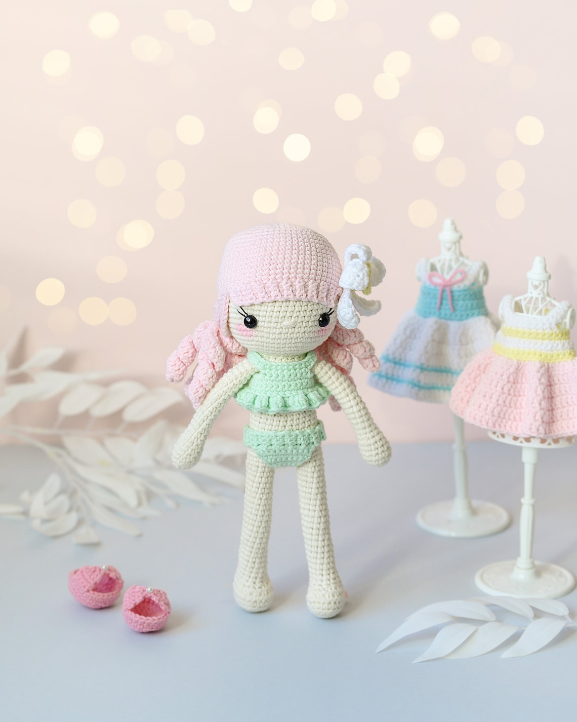 Crochet PATTERN 12 in 1: Sunny Doll and The Beach Set