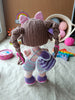 Crochet Amigurumi Pattern: Baby Doll Scooter Backpack Lollipop
