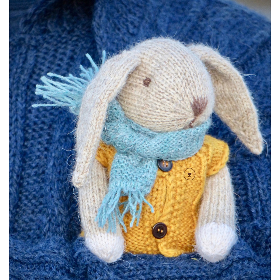 bunny rabbit with a vest and shorts.