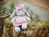 Adorable Knitted Bunny Pattern with Dress and Headband